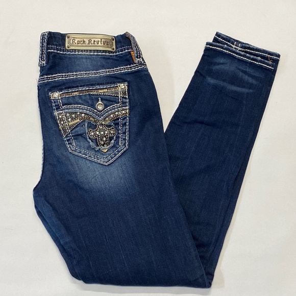 Rock Revival Denim - Rock Revival Cellis Skinny Easy Skinny Blue Jeans Women Size 29